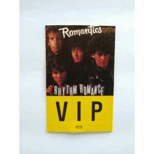 Romantics Rhythm Romance 1985 Backstage Pass VIP New Wave Pop Rock Music Concert